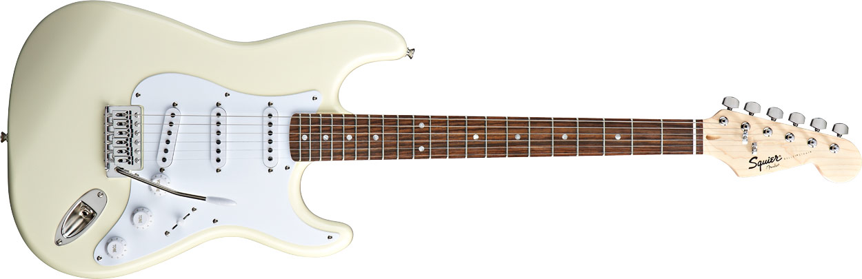 Squier Bullet Strat w/Trem in Arctic White: Canadian Online Music