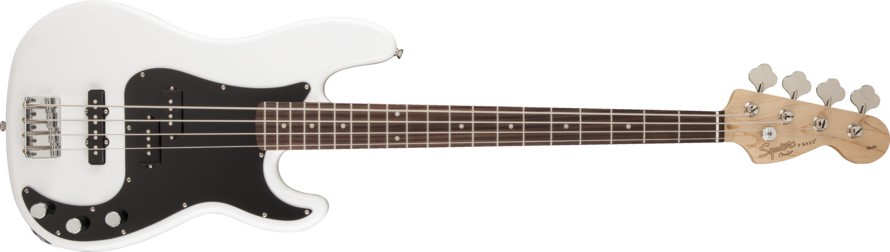 Squier Squier Affinity Precision PJ Bass with Rosewood Neck in Olympic White - Basses