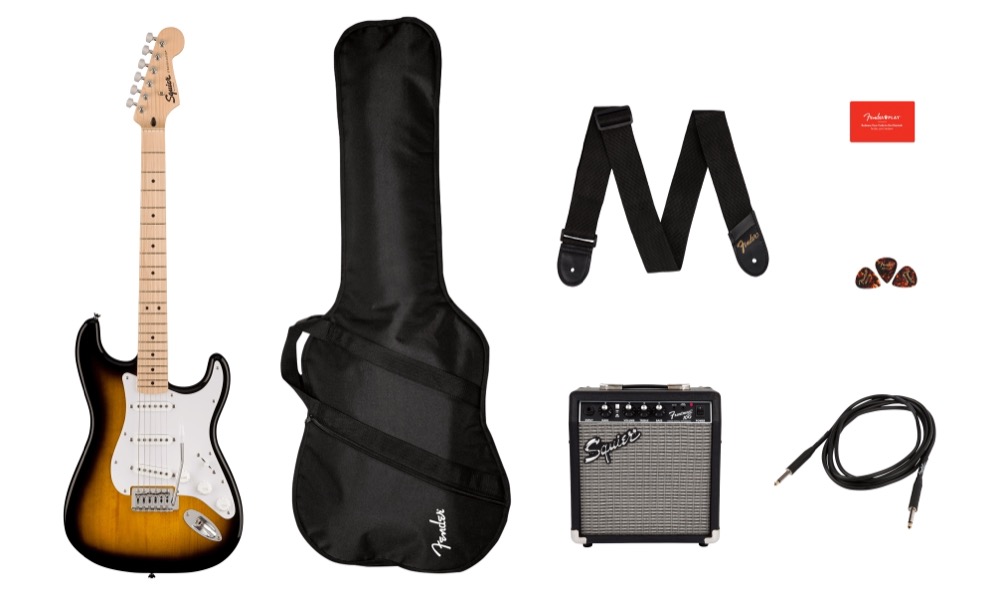 Squier Sonic Strat Pack With Frontman 10G  …