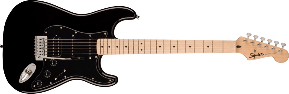 Squier Sonic Strat HSS, Maple Neck In Black