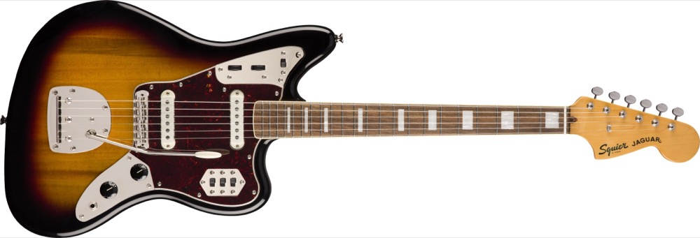 Squier Classic Vibe '70s Jaguar in 3 Tone Sunburst