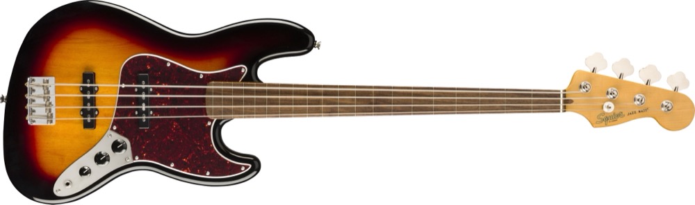 Squier Classic Vibe '60s Jazz Fretless Bass In  …