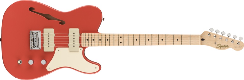 Squier Squier Paranormal Cabronita Tele Thinline in Fiesta Red - Guitars