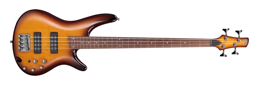 Ibanez SR-370 Fretless Bass In Brown Burst