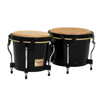 Misc Tycoon 7" & 8.5" Supremo Bongos In Black - Drums