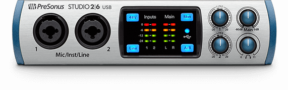 PreSonus Presonus Studio 26 2 x 6 USB Audio Interface - Recording