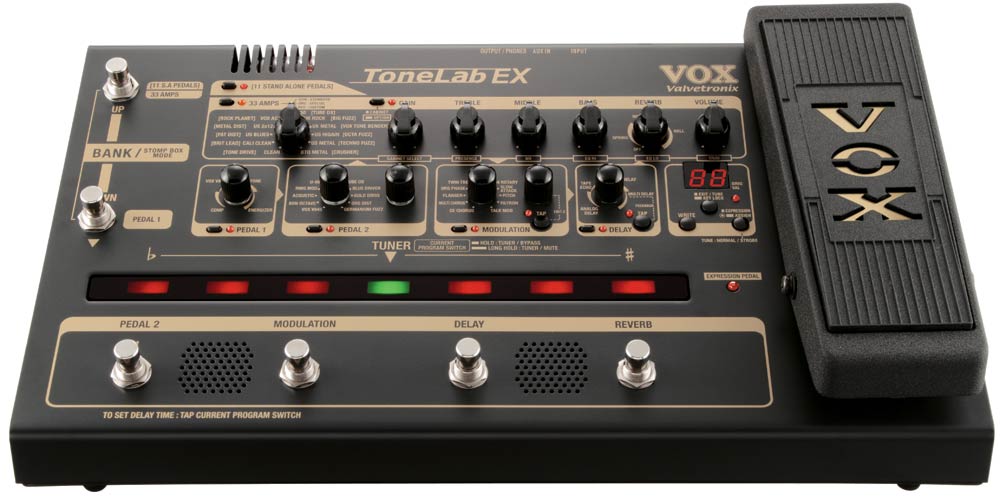 Vox Tonelab-EX Modeling Guitar Pedal w/Tube And USB: Canadian