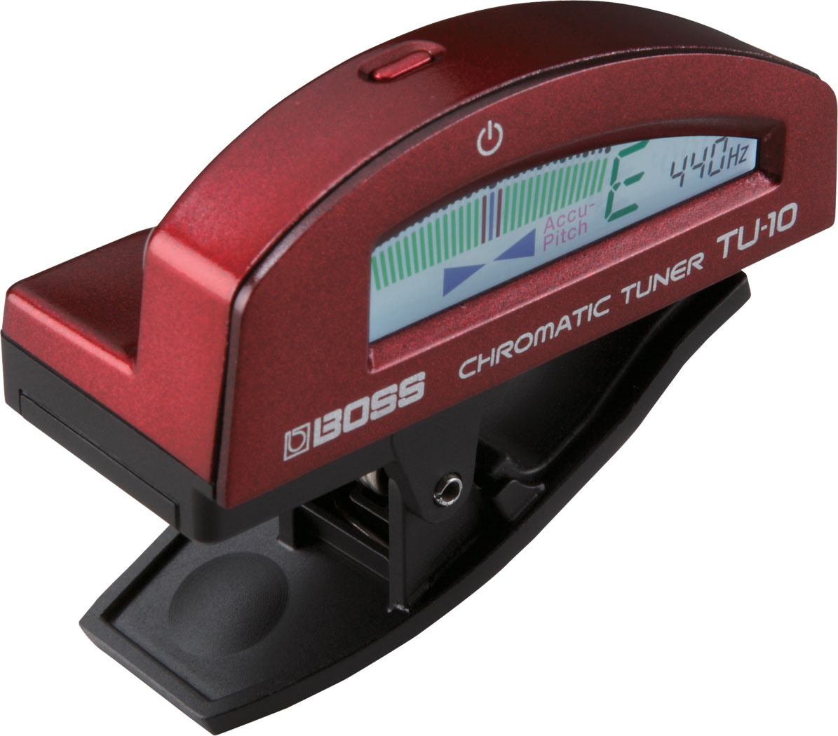 BOSS BOSS TU-10 Clip On Tuner In Red - Guitars