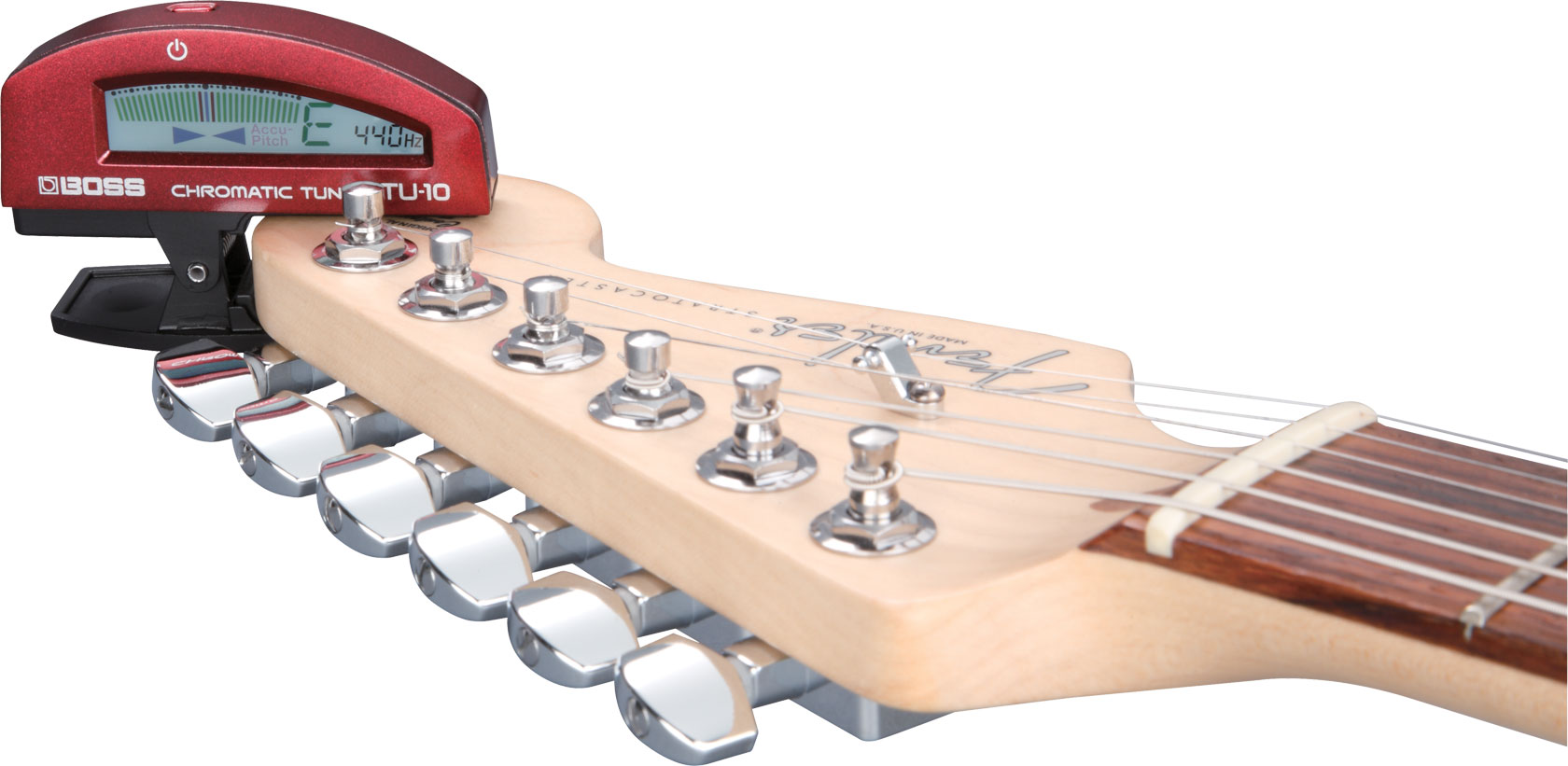 BOSS BOSS TU-10 Clip On Tuner In Red - Guitars