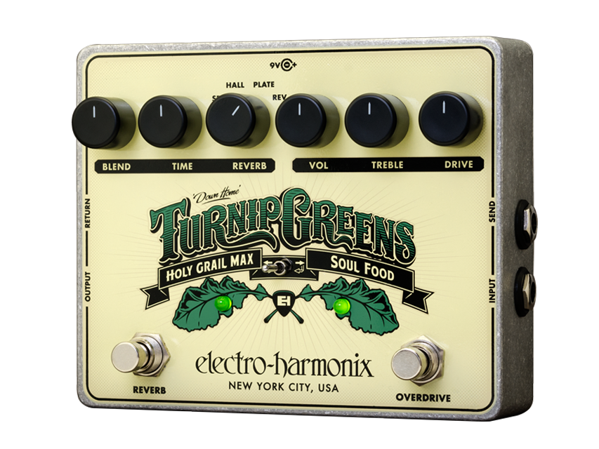 Electro Harmonix Electro Harmonix Turnip Greens Overdrive Reverb Pedal - Effects