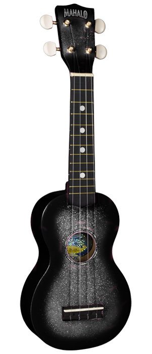 Kala Mahalo Ukulele Kit With Bag And DVD In Champagne Black - Ukuleles