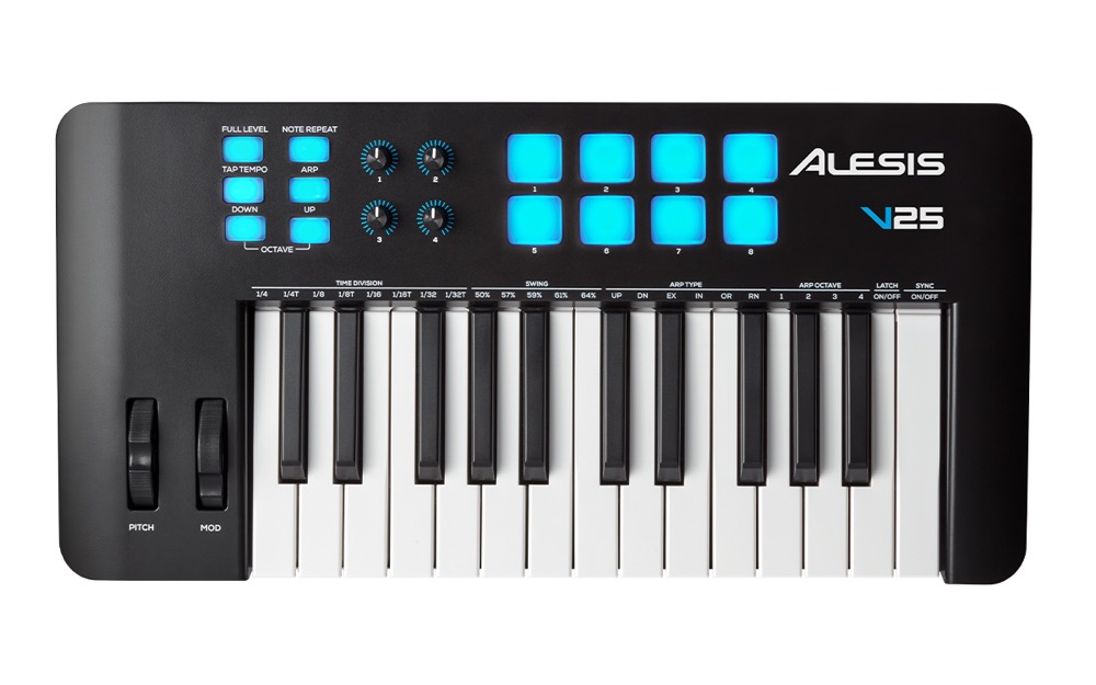 Alesis V25 MkII 25 Key USB MIDI Controller w/Pads