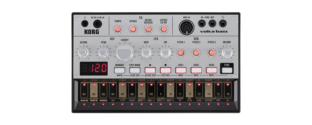 Korg Korg Volca Bass Analog Bass Machine With 16 Steps - Keyboards