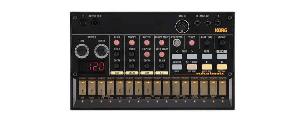 Korg Volca Beats Analog Rhythm Machine With  …