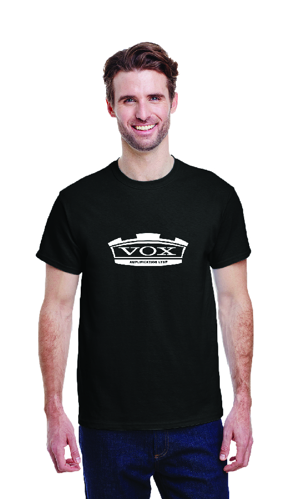 Vox Logo T-Shirt Black in Extra Large