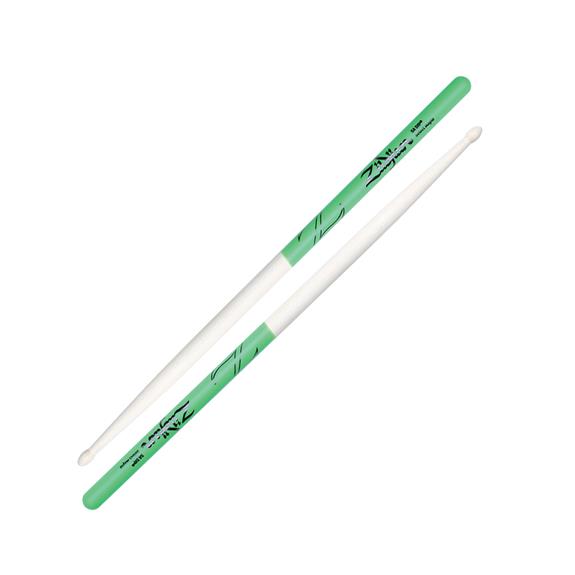 Zildjian 5A Wood Tip Green Dipped Sticks