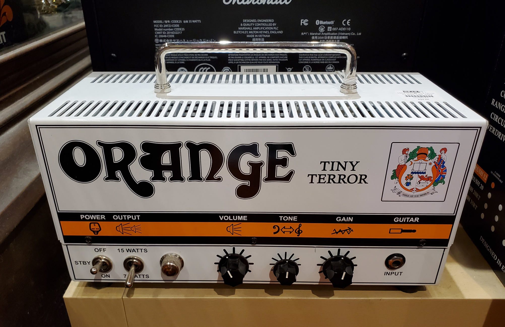 USED Orange Tiny Terror 15 Watt Tube Head