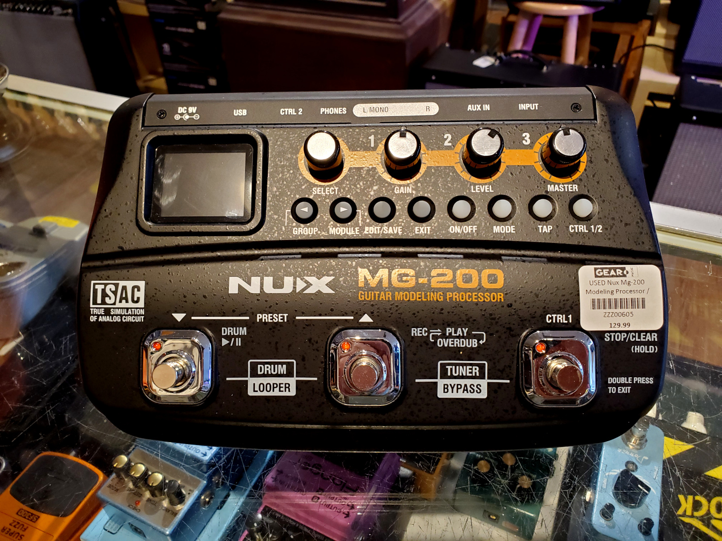 NUX USED NUX MG-200 Modeling Processor / Looper - Used