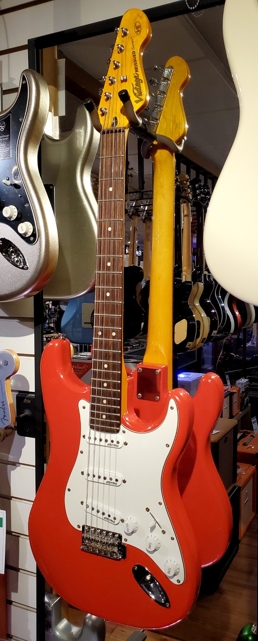 USED Vintage V6 Reissue Firenza red Canadian Online Music Store in Oakville Ontario Personal Service You Can Trust