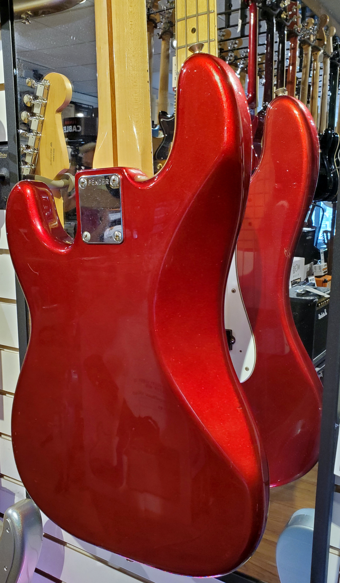 Fender USED 1987 Fender E Series MIJ Precision Bass Candy Apple Red - Used