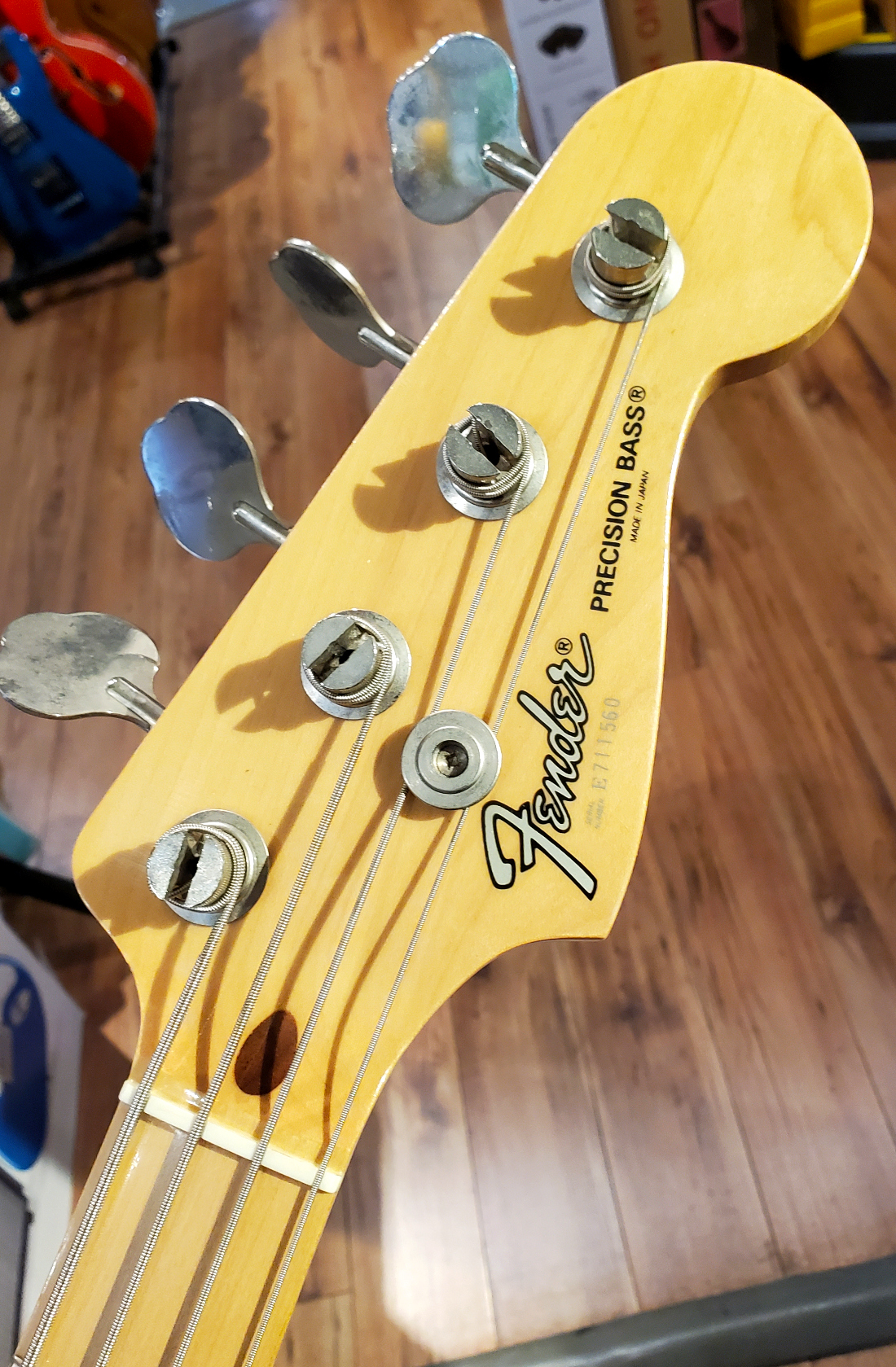 Fender USED 1987 Fender E Series MIJ Precision Bass Candy Apple Red - Used