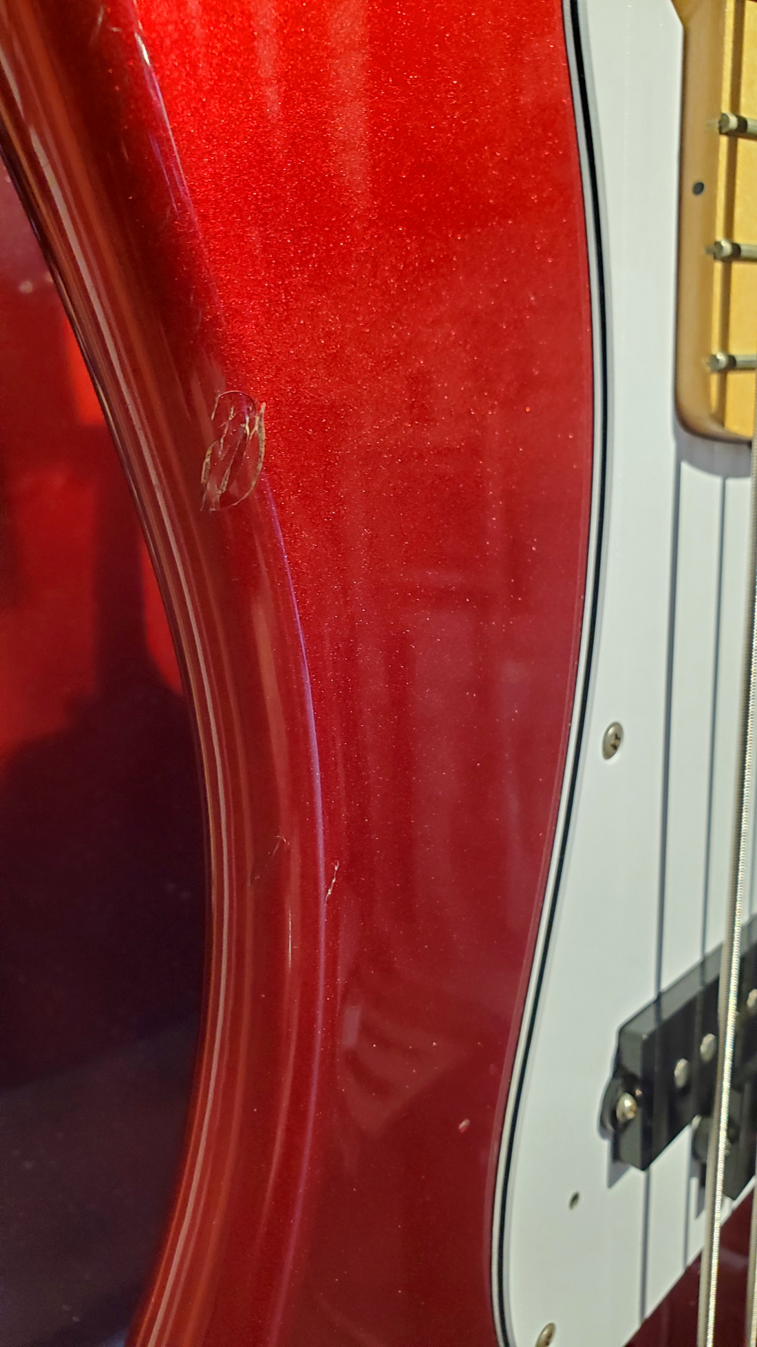 Fender USED 1987 Fender E Series MIJ Precision Bass Candy Apple Red - Used