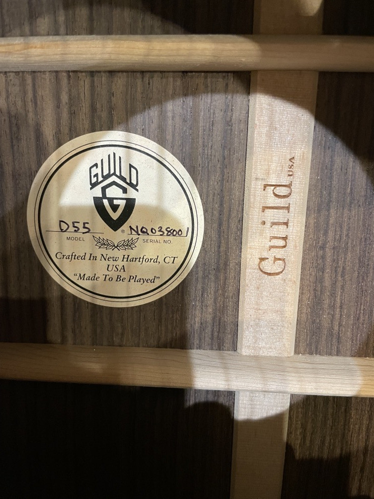 Misc USED Guild D-55 Acoustic w/Case 2013 - Used