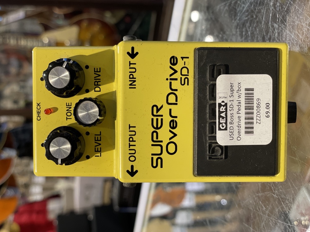 USED Boss SD-1 Super Overdrive Pedal w/box