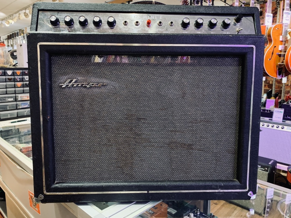 USED 1967 Ampeg Gemini I Tube Guitar Amp  …