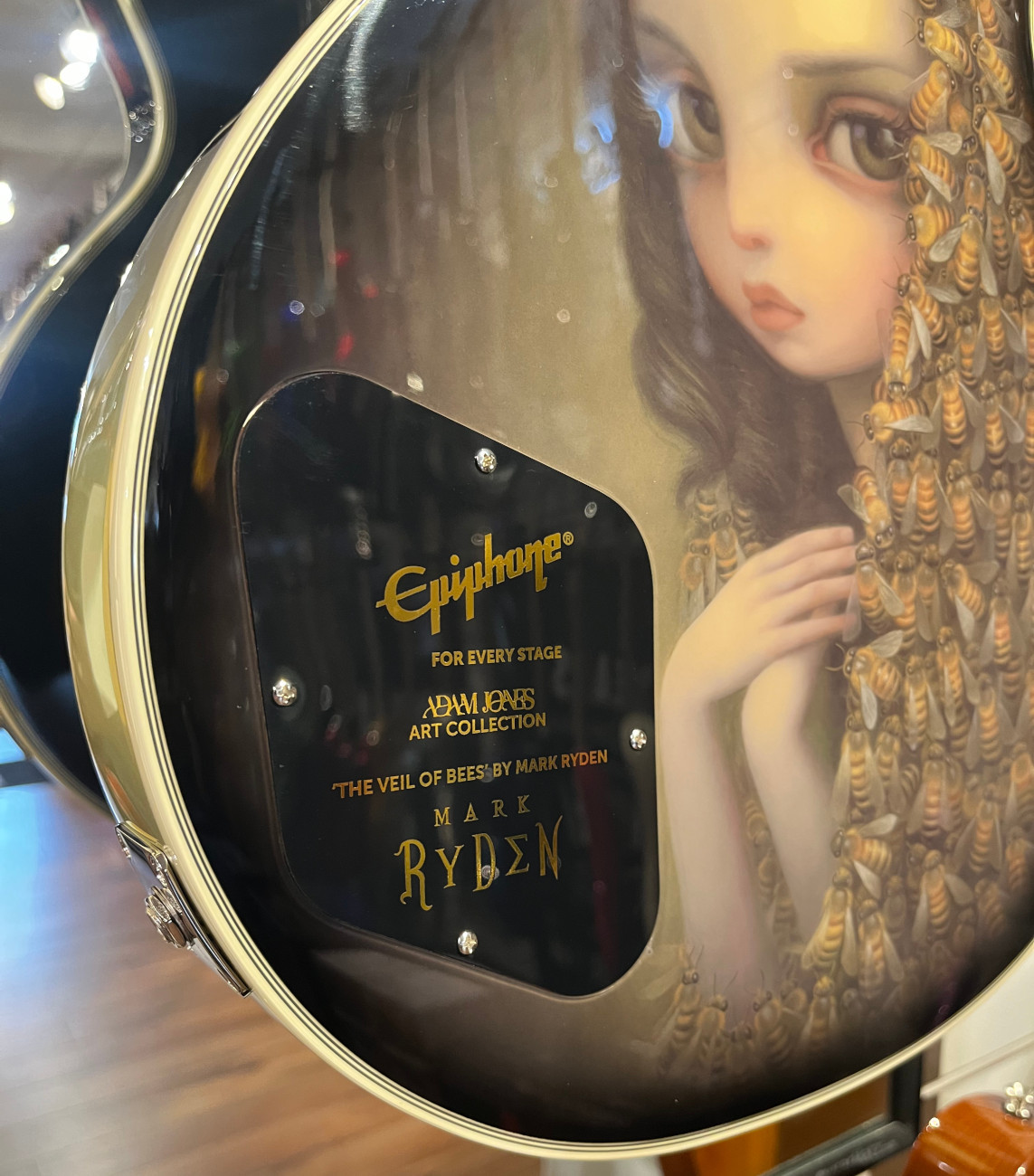 Epiphone USED Epiphone Adam Jones Signature Art Series Veil of Bees w/ohsc - Used