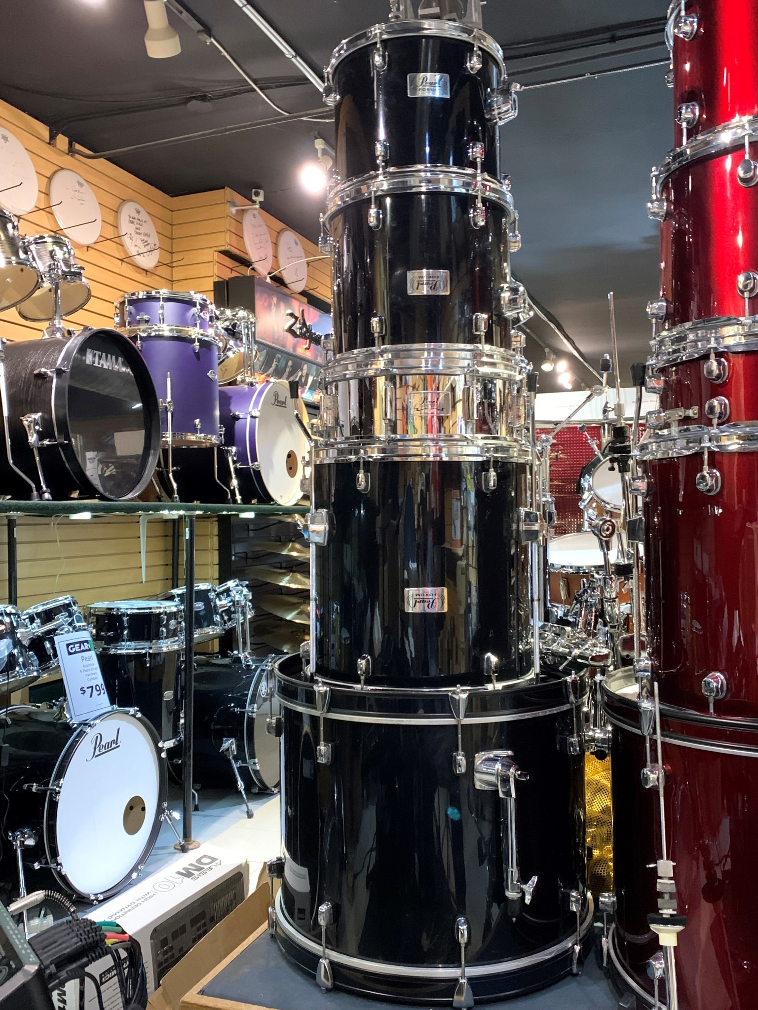 USED Pearl Forum 5 Piece Kit w/Solar  …