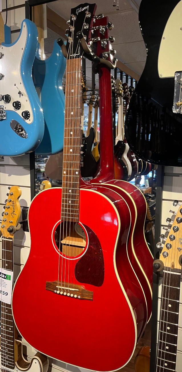 Gibson USED Gibson J-45 Standard Cherry Red w/OHSC - Used