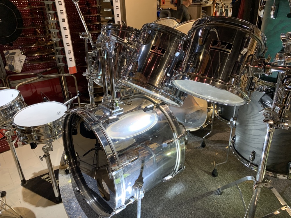 USED Pearl Export 7 Piece Kit in Chrome  …