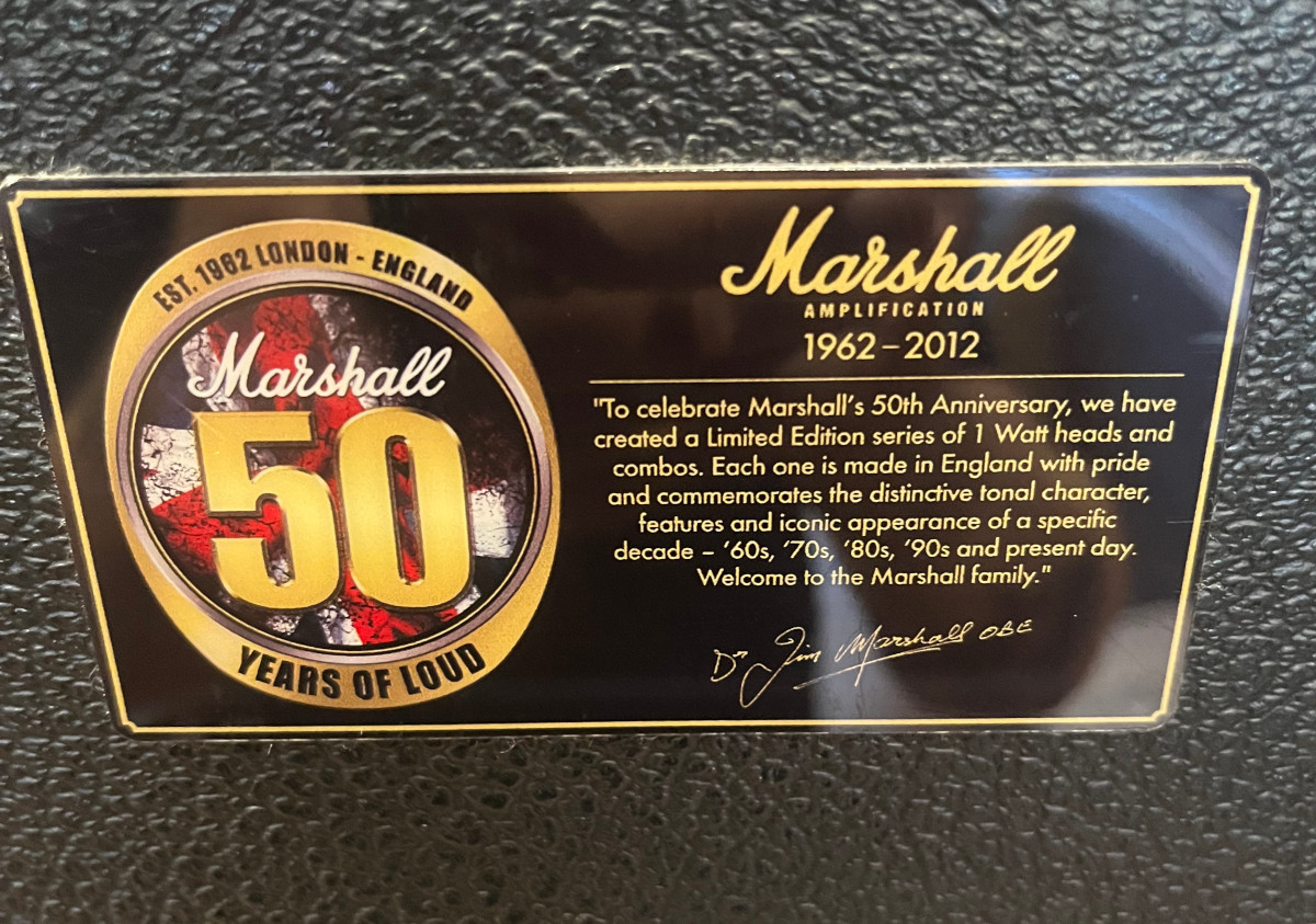 Marshall USED Marshall JTM1C 50th Anniversary 1960's 1 watt - CONSIGNMENT - Used