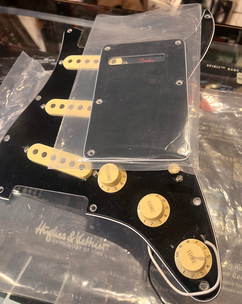 Fender USED Fender American Performer Loaded Pickguard - Black w/back plate - Used