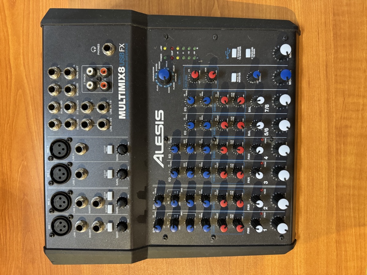 USED Alesis Multimix 8 USBFX 8 Channel  …