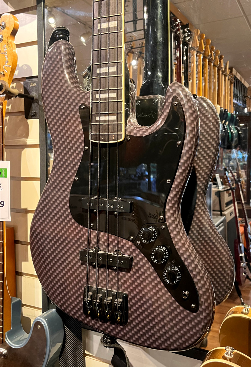 USED Partscaster Jazz Bass Carbon Fiber Wrap