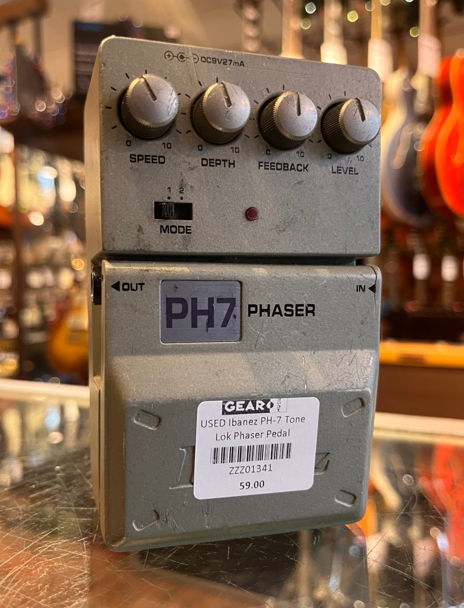 USED Ibanez PH-7 Tone Lok Phaser Pedal