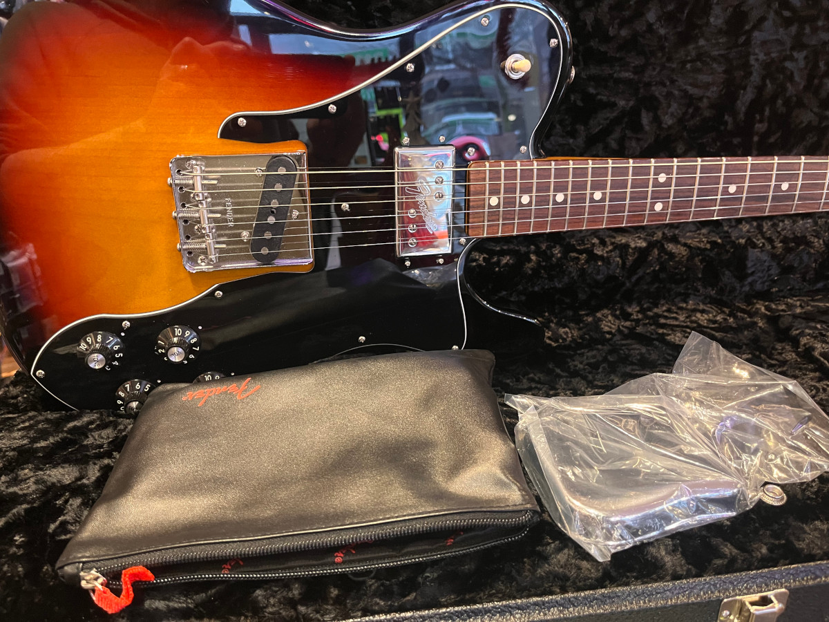 Fender USED Fender American Professional II Tele Deluxe, Mercury, OHSC - Used