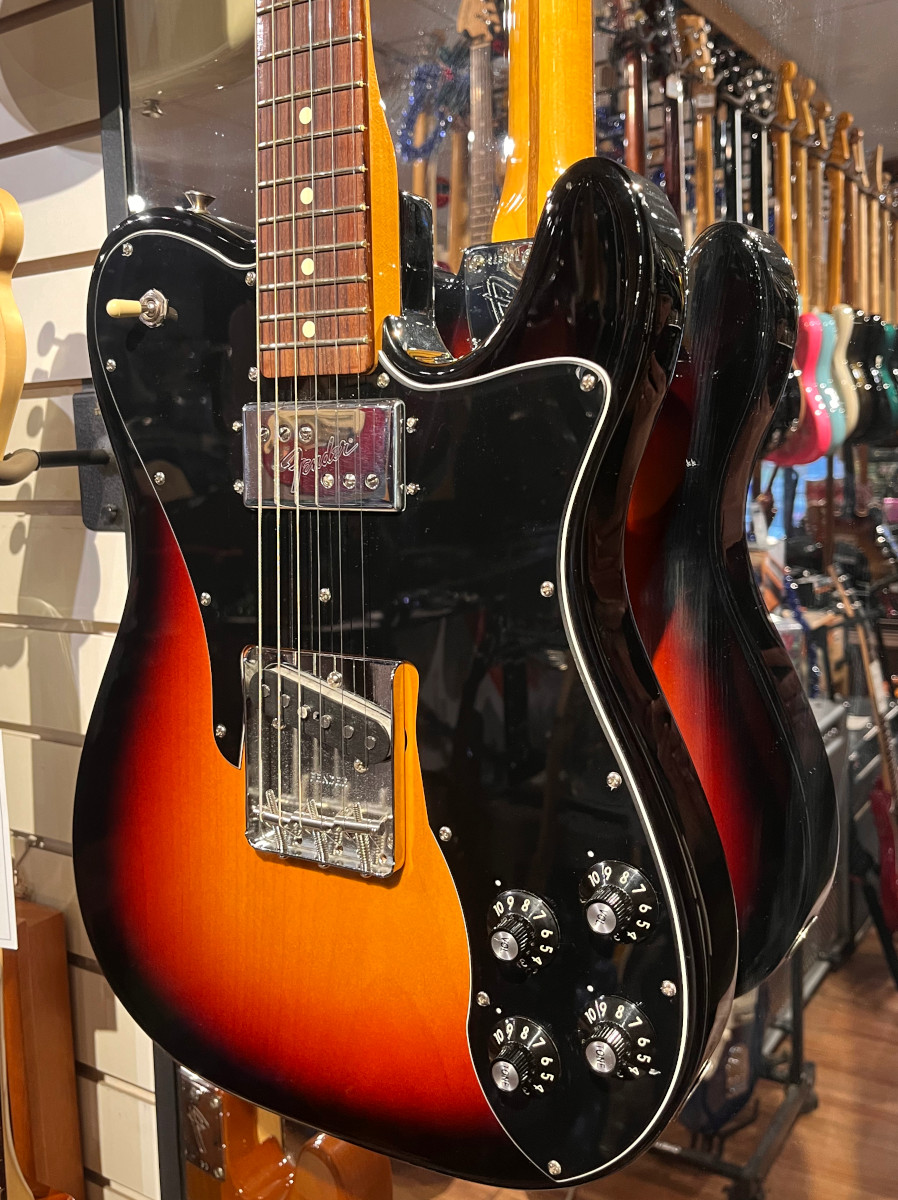 Fender USED Fender American Professional II Tele Deluxe, Mercury, OHSC - Used