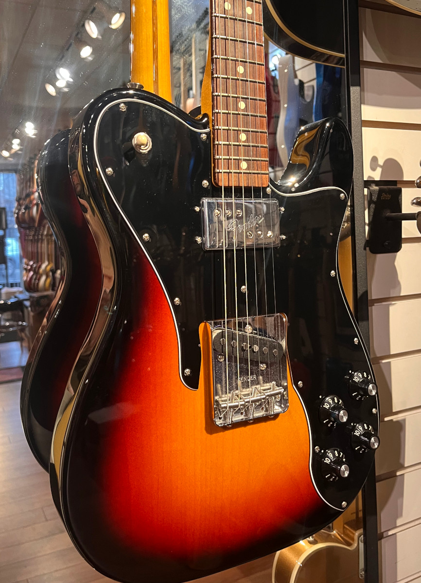 Fender USED Fender American Professional II Tele Deluxe, Mercury, OHSC - Used