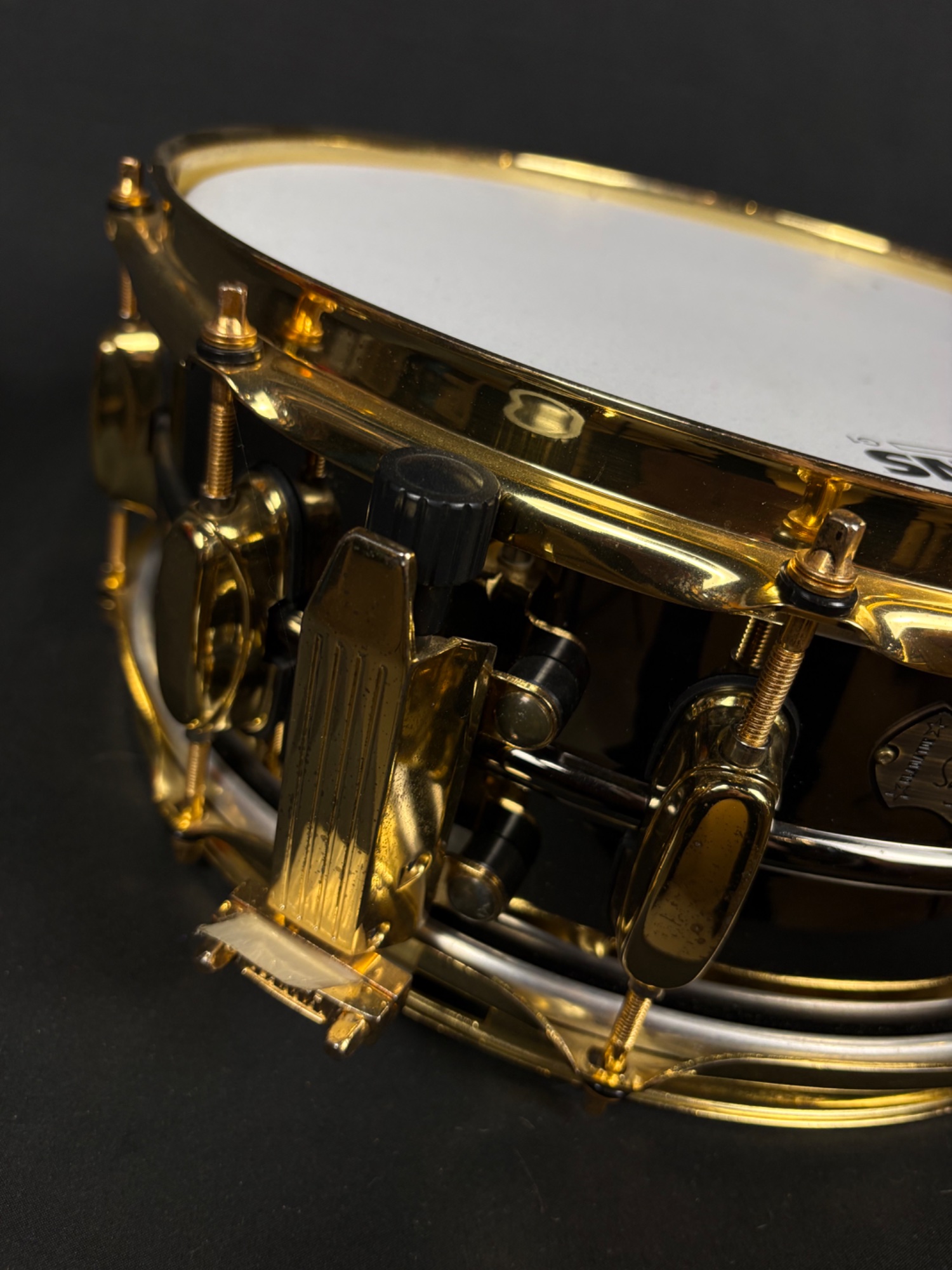 Tama USED Tama Simon Phillips Limited Gladiator Snare, Made In Japan, Gold Hardware - Used