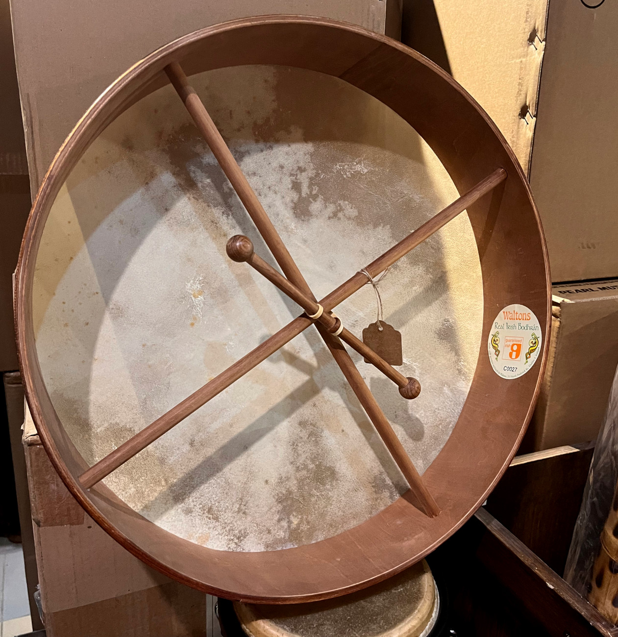 Misc USED Waltons Real Irish Bodhran w/Beater - Used