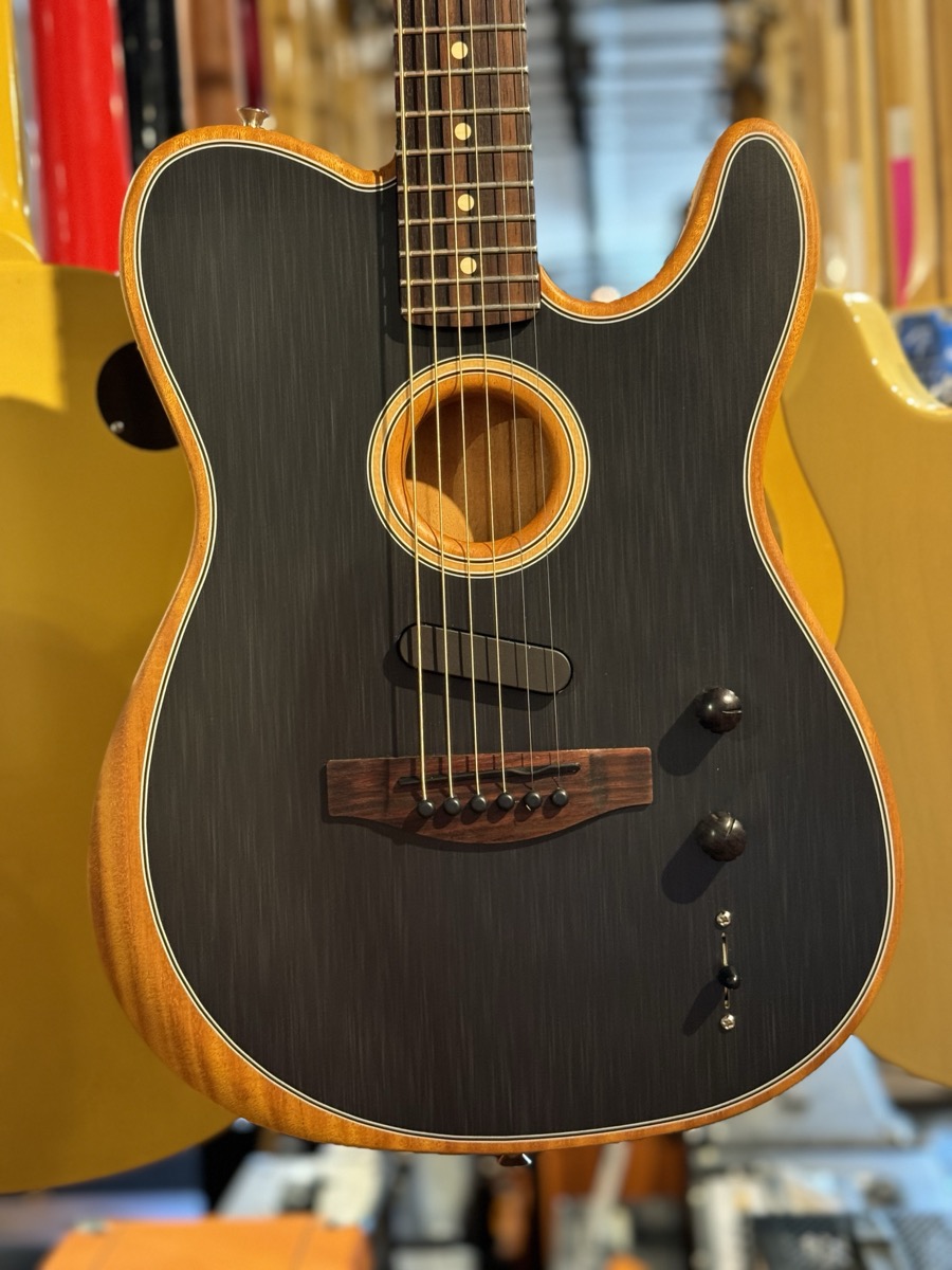 Fender USED Fender Acoustasonic Player Tele w/Deluxe Bag - Black - Used