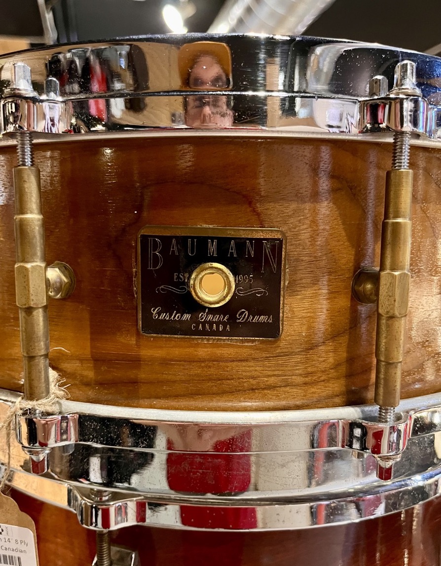 Misc USED Baumann 14" 8 Ply Maple Snare, Canadian Made - CONSIGNMENT - Used