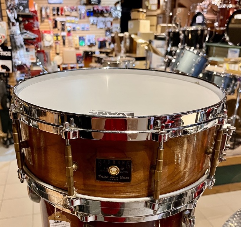 Misc USED Baumann 14" 8 Ply Maple Snare, Canadian Made - CONSIGNMENT - Used