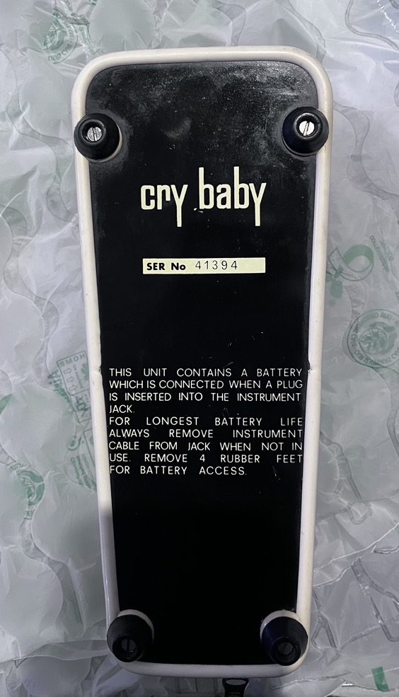 JEN / CRY BABY WAH ジャンク Jen Crybaby Super pedal - vintage 1979 White Fasel - YouTube