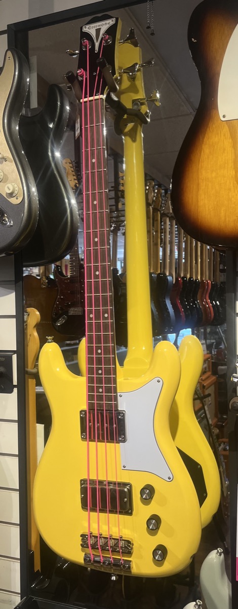 USED Epiphone Newport Bass Sunset Yellow