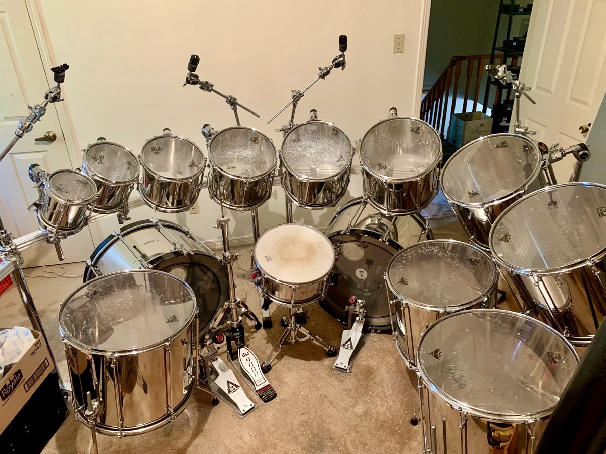 USED Ronn Dunnett Classic Drums 14 Piece  …