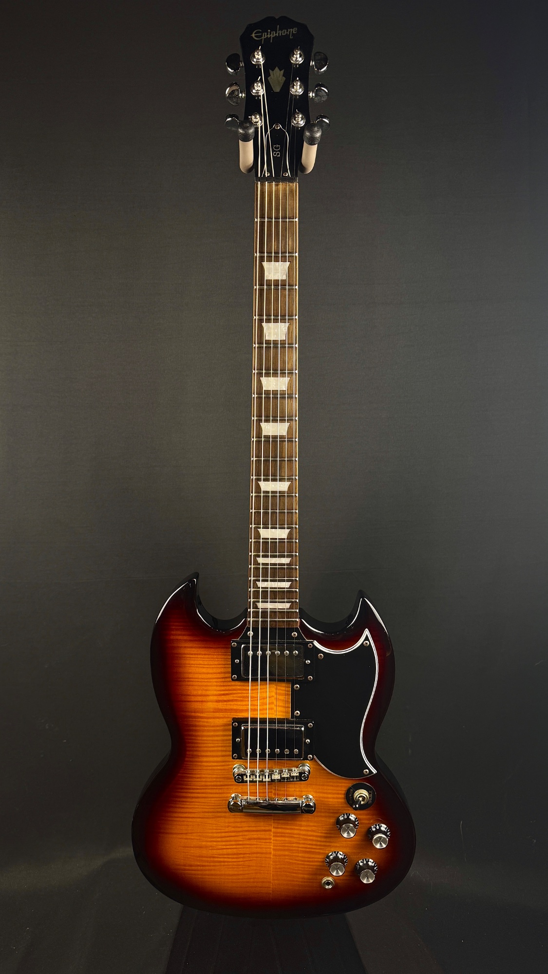 USED Epiphone 2004 SG G-400 Deluxe Flame Top